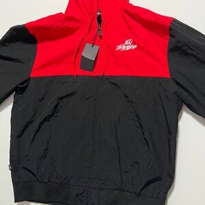 100 Thieves Jacket *NWT Full Zip Windbreaker Hooded Gaming Men's size Large